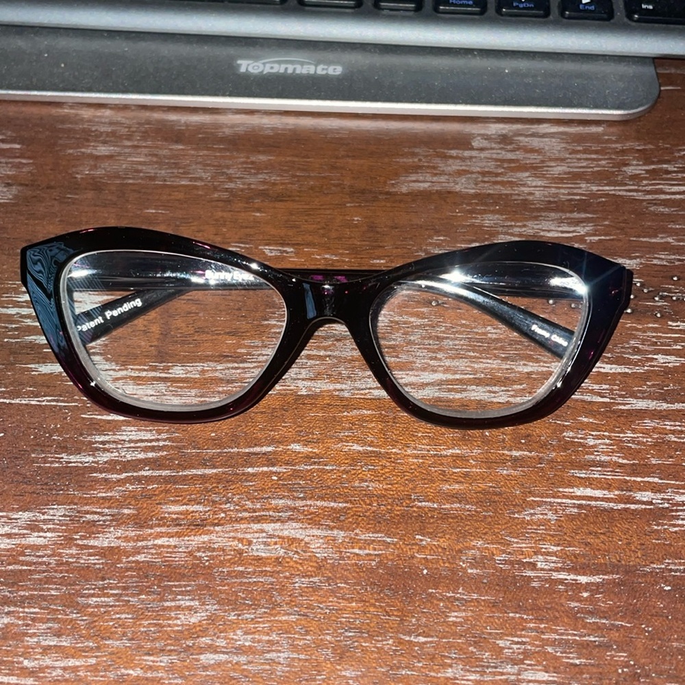 Bunny Eyez tiltable Abby tortoise purple +3.00 reading glasses